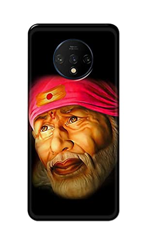 Image of PRINTFIDAA Sai Baba Lord Shiridi Great God Hinduism Religious Hard Back Cover for OnePlus 7T Back Cover -(P6) KAT1002