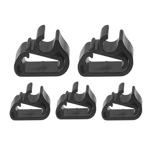 Clips De Fijación Para Manguera De Limpiaparabrisas, Paquete De 5 Piezas De Repuesto Para Automóviles, Sujetadores Precisos De Línea De, Clips Para Tubos De Fluido | Solución De Reparación De