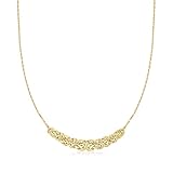 Ross-Simons 18kt Gold Over Sterling Byzantine Center Necklace. 18 inches