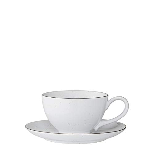 Bloomingville Espressotasse mit Untertasse Emily, weiß