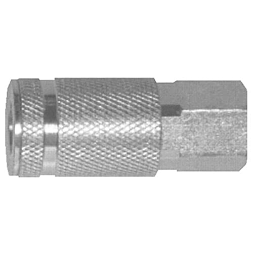 Dixon Valve DC20 Brass Air Chief Industrial Interchange Quick-Connect Air Hose Socket, 1/4