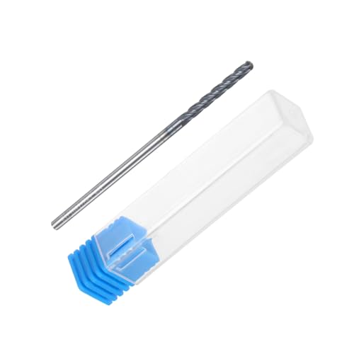 Image of uxcell Ball Nose End Mill CNC Router Bit, 1 /16 inch Radius 1 /8 inch Shank Solid Carbide TiAlN Coated Upcut Spiral 4 Flutes Cutter Milling Tool, 1 /8 inch Dia 3 inch Total Length