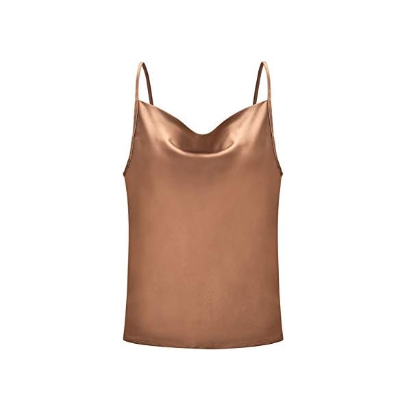 Miessial-Womens-Spaghetti-Straps-V-Neck-Satin-Camisole-Sleeveless-Soft-Tank-Tops Miessial Women's Spaghetti Straps V Neck Satin Camisole Sleeveless Soft Tank Tops Khaki 4-6