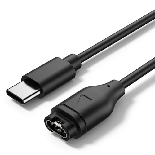 Meliya USB C Cargador para Garmin Forerunner 55 45 45S 165 245 255 265 745 935 945 955 965, Cable de Carga Rápida de Garmin Watch(50cm)