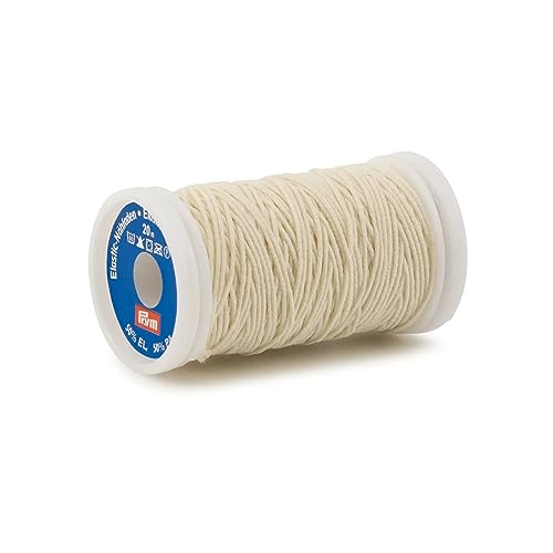 Prym PRYM_970013-1 Elastic Sewing Thread 0.5 mm Natural White