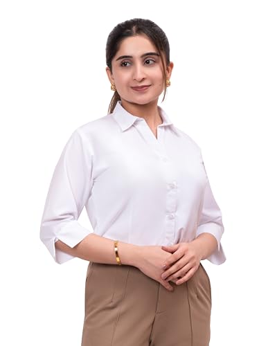 Image of ESTA Women 3 /4 Sleeve Stylish Western Official Formal Shirts Regular fit Shirts for Women