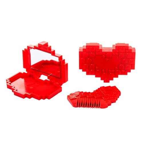 Nudorpn Tondeuse à cheveux - Brosse à raser avec miroir - Coupe-fourches en forme de cœur - Pour les soins personnels à la maison, la routine quotidienne, les voyages, l'extérieur et l'entretien