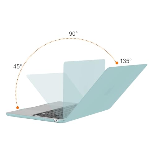 MOSISO Compatible Models MacBook Air Case 13 Inch M4 M3 M2 Chip Released 2025-2022 A3240 A3113 A2681, Protection Compatible Models MacBook Air 13.6 Inch Plastic Hard Case Cover (Aquamarine Blue)