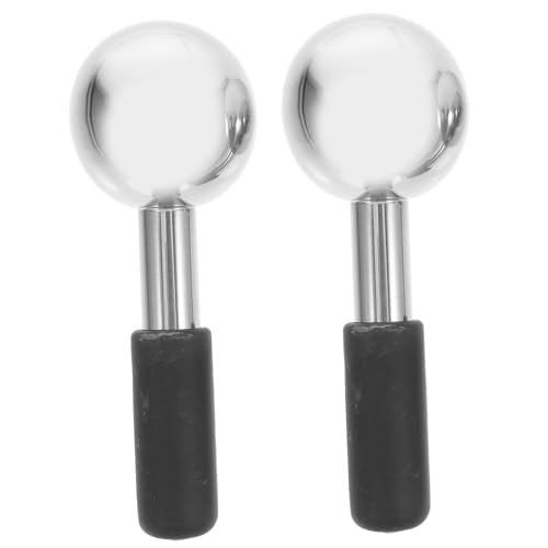 Boules de glace en acier inoxydable massage visage anti-rides