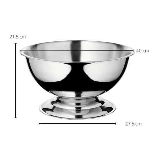 EDZARD Champagnekoeler Cara (Ø 40 cm, groot) van roestvrij staal - flessenkoeler, champagnekoeler - drankkoeler voor 6… - Image 4