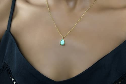 Collier d'aventurine verte en or pour sublimer vos tenues de tous les jours