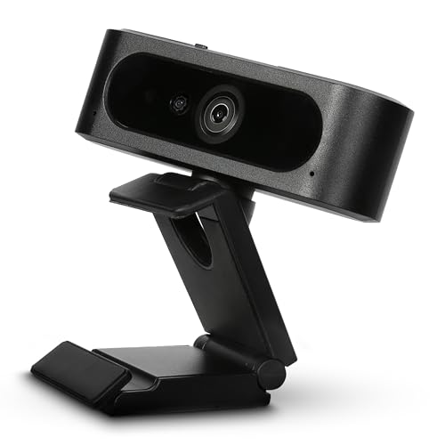 Image of Targus Full HD 1080p Webcam with IR Facial Recognition, Windows Hello Compatible, Dual Stereo Microphones, Spy Guard Privacy Cover, Autofocus, 360 Rotation, USB-A & USB-C, Zoom Certified AVC045GL