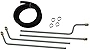 Inline Tube Replacement For 1964-86 GM T-350, T-400, 700R4, 200R4 Transmission to Radiator Universal Cooling Line Kit. Cut to Length Hose. 9pc