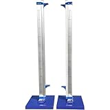 Hohe Sprungstandards – tragbares Aluminium-Trainingsgerät für Leichtathletik, verstellbare Höhe 30,5 - 239,9 cm, ideal für Training und Schulsport