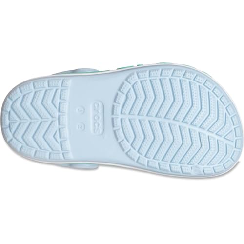 Image of Crocs Kids' Bayaband Clogs, Mineral Blue /Pistachio, 1 Little Kid