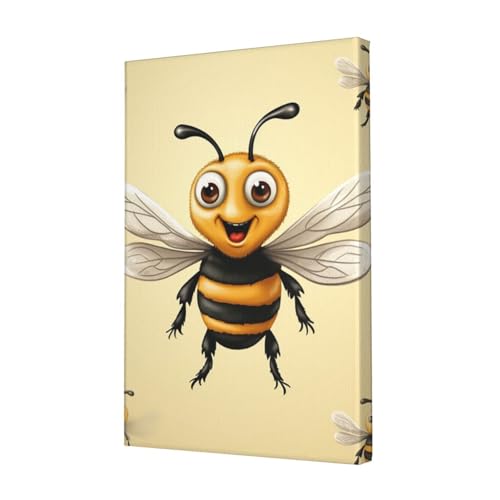Impression HD d'abeille : poster suspendre pour bureau elegant et design