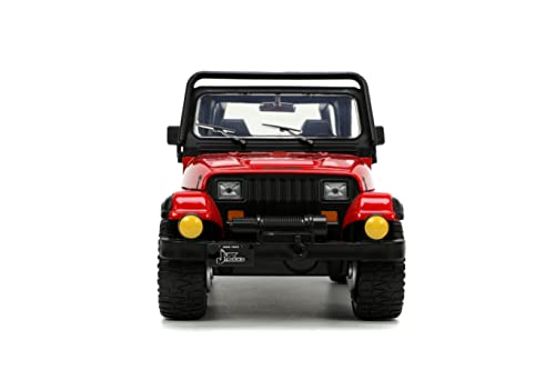 Jada Toys Just Trucks 1992 Jeep Wrangler 1:24 Rojo/Negro miniatura 3