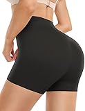 Yeblues Tummy Control Shapewear Shorts Slimming Boyshorts Women Underwear for Under Dresses Body Shaper Slips Girdles Black M