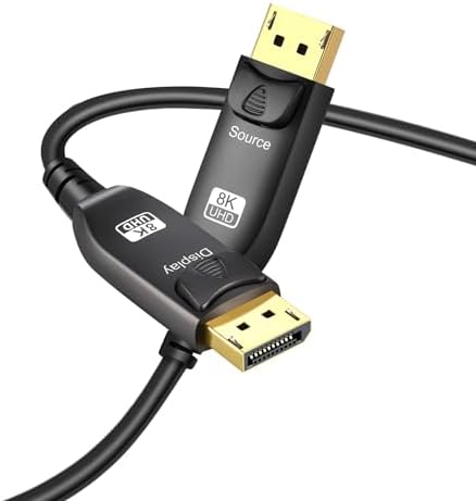 Angusplay Kabel DisplayPort 16K do DisplayPort 2.0 o długości 3/2/1/1,5 m, Ultra HD 4K/165 Hz 144 Hz 16K/60 Hz 10K/60 Hz 8K/60Hz szybki 80 Gb/s, nylonowy pleciony długi kabel DP 2.0, DP 2.0 1.4