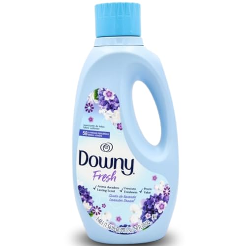 Downy, Suavizante líquido de telas, color lavanda, 50 onzas líquidas