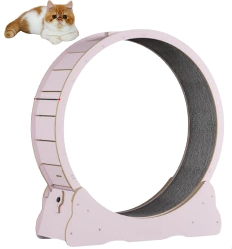 Tufduzo 交換可能 室内飼い猫の運動不足を改善 低騒音 組み立て簡単 室内 キャットホイール 猫の車輪 猫 ホイール 大型 猫 ホイール 猫 ルームランナー 猫 回し車 猫爪とぎ 自走式キャットウォーク ロック装置内蔵 TPE静音低ノイズローラー ル