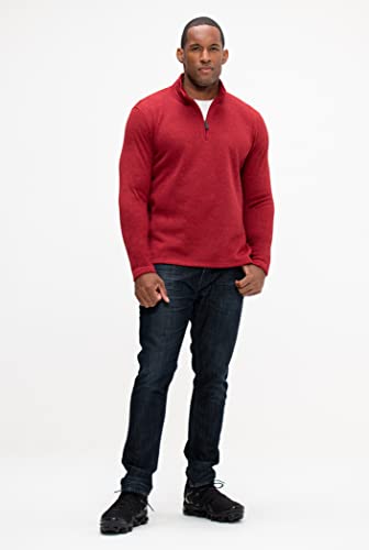 DEVOPS Men's Long Sleeve Fleece Jacket Quarter-zip2