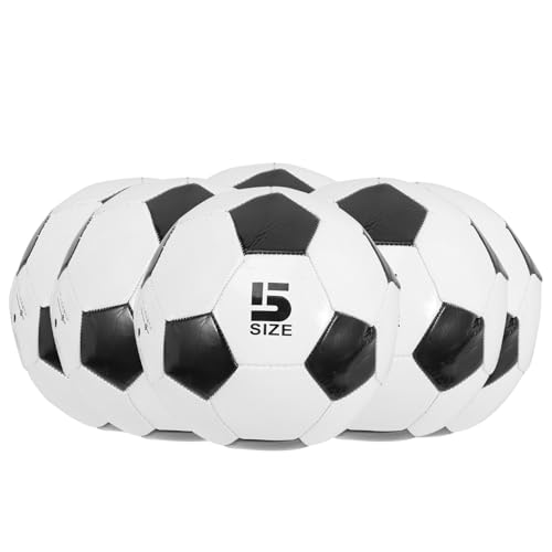 Ballon de football PVC MAGICLULU lot de 6 ballons cousus machine pour entraînement garçons