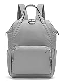 Dieser pacsafe Rucksack hilft, dass Ihre Habseligkeiten nicht entwendet werden. Durch gute Qualität und Hochwertigkeit, bleibt Ihnen dieser Rucksack auch lange erhalten. Mit abschließbarem Two Way Zipper, RFID und Schlitzschutz. Maße: 28 x 39 x 16 cm