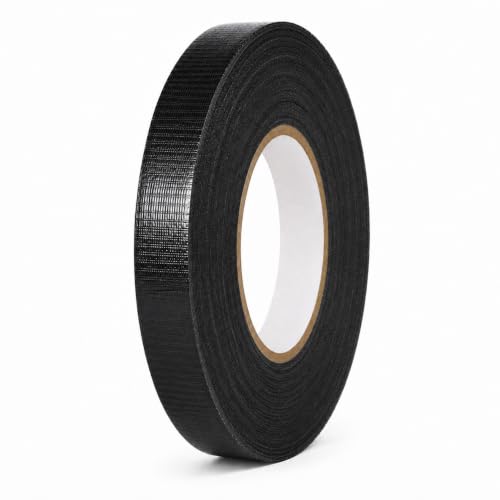 Image of GGR Supplies CDT-36 Industrial Grade Cloth Duct Tape, Black 1 Inch x 60 Yards, Waterproof UV Resistant Heavy Duty, Clean Removal with No Sticky Residue for Repairs, Packaging, and Bundling