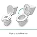 Ingenuity: ity by Ingenuity Flip & Sit Potty Seat (White) – Easy to Set Up & Remove Potty Training Seat That Attaches to Adult Toilet Seat