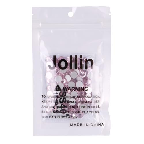 Image of Jollin Crystal Flatback Rhinestones Gems for Crafts 8.4mm SS40, Pink | Glue Fix, 144pcs Glass Rhinestones for Bedazzling, Clothes, Tumblers, Nail Art, Shoes, Bags, Caps & Accessories Decoration