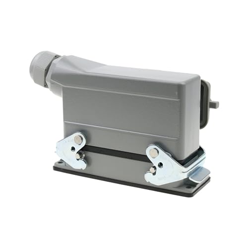 Conectores resistentes HDC-HE-24 de aviación con cubierta impermeable para cableado industrial 4