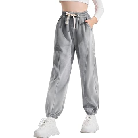Rolanko Girls Cotton Fleece Jogging Trousers Cover