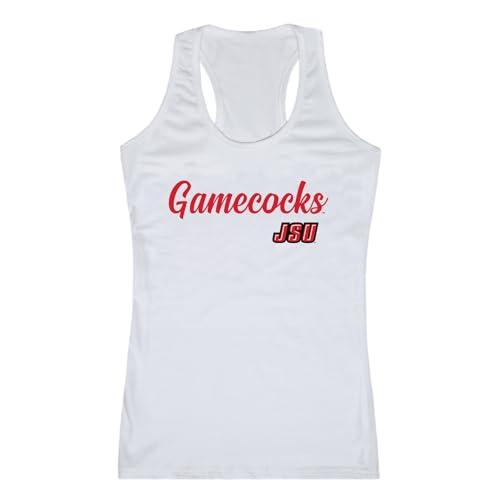 W Republic Jacksonville State Gamecocks Script Tank, White, Small - NCAA Officially Licensed Apparel