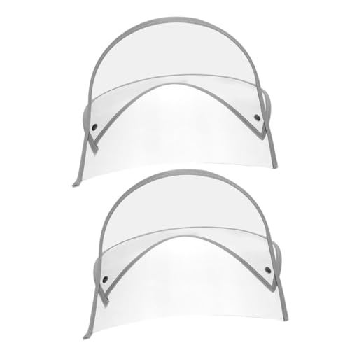WOFASHPURET Rainproof Brim Hat Detachable Raincoat Visor 2pcs Plastic Shield for Rain Hat Travel Raincoat Accessory