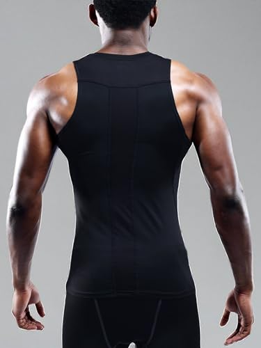 Image of NELEUS Men's 3 Pack Compression Shirt Sport Athletic Workout Tank Top
