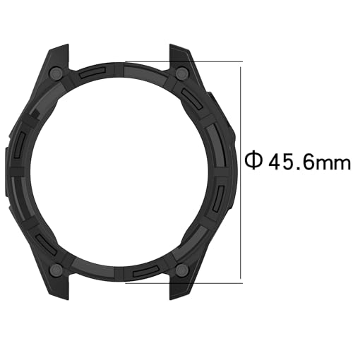 Image of Case Cover Compatible for Garmin Fenix 8 43MM /47MM /51MM Watch Case, Anti-Scratch Bumper Frame TPU Watch Cover Protective Case for Garmin Fenix 8 43MM (Black)