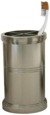 DR4H Dual Ridge Collection Toothbrush Holder - Brushed Nickel