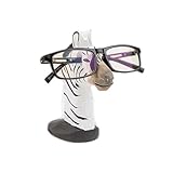 ED-Lumos Holz Tier Brillen Halter Stand Zebra Brillen Display Rack Organizer für Schreibtisch Nachtständer & Home Décor
