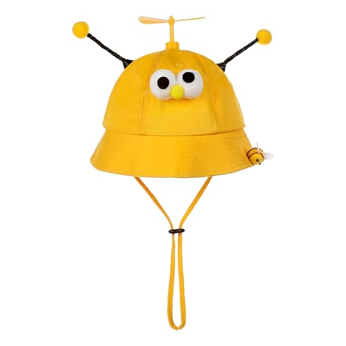 Chapeau de soleil jaune à hélice pour enfants OhMill