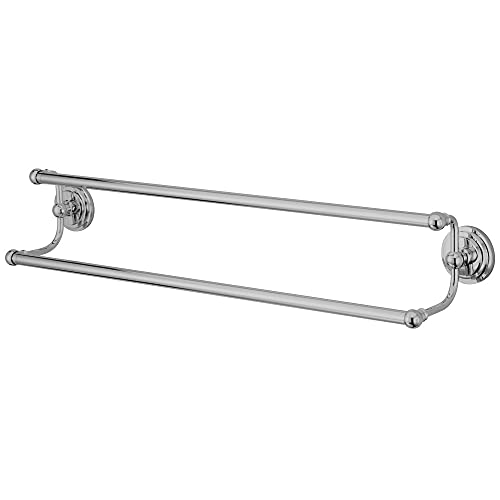 Kingston Brass BA2713C Milano Dual Towel Bar, 24-Inch, Polished Chrome
