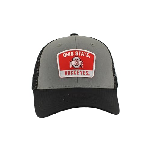 Gorra Snapback Oficial Ohio State Buckeyes Negro Gris miniatura 2