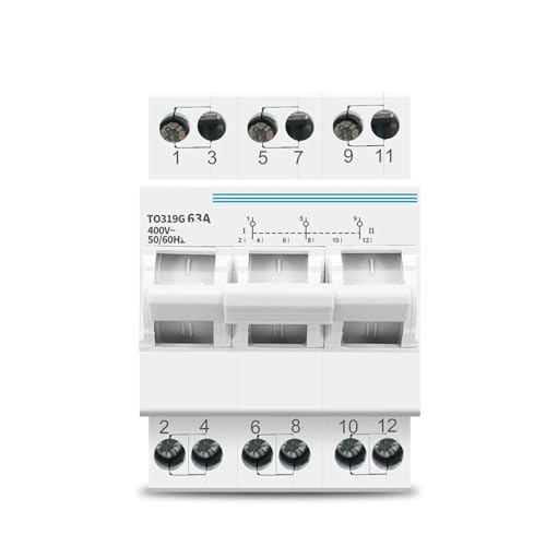 MTS interrupteur de transfert manuel 3P 63A disjoncteur double alimentation
