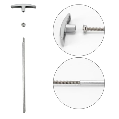 Image of RV Waste Valve Extension Kit 2-Pack (9 inch) - Heavy Duty TX9HPB Replacement Handle with Guide Rod, Compatible with Camper /Trailer Sewer Hose Systems
