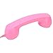 Retro Phone Handset, Handheld Cell Phone Receiver Radiation Proof Operation for Computers (Pink)