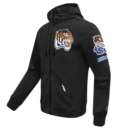 Image of Pro Standard Mens College Classic Chenille Cotton Double Knit Full Zip Hoodie