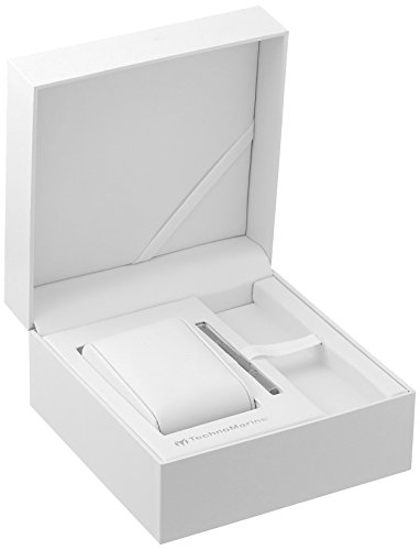 TechnoMarine Unisex Quarzuhr mit Weiß Zifferblatt Chronograph-Anzeige und Weiß Silikon Strap tm-115007