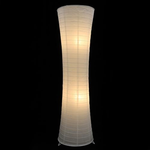 Lampadaire nordique papier blanc salon luminaire vertical E14