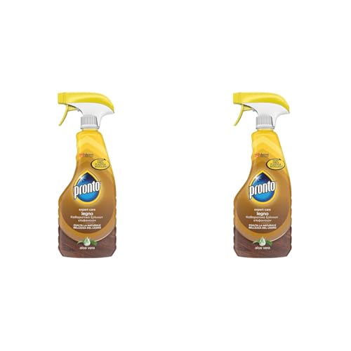 Pronto Pistola Aloe Vera, Limpiador Multiusos 5 en 1 para Muebles y Madera, 500 ml (Paquete de 2)