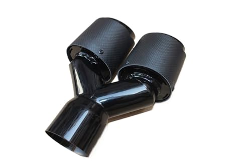 Silencieux d'échappement pour réparer une sortie rouillée en carbone mat 57mm